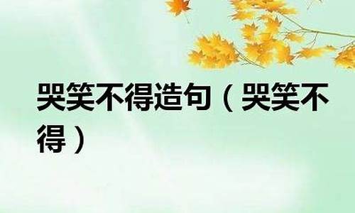 哭笑不得造句一年级上册_哭笑不得造句一年级上册语文