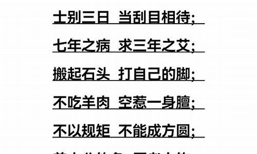 十个字成语有哪些成语_十个字成语有哪些成语大全集